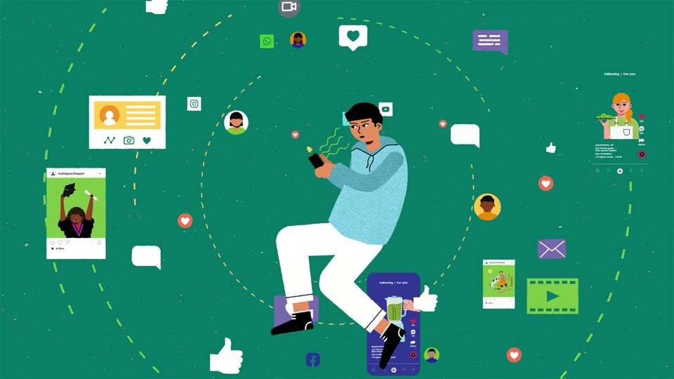 Headspace Social Media Habits Infographic