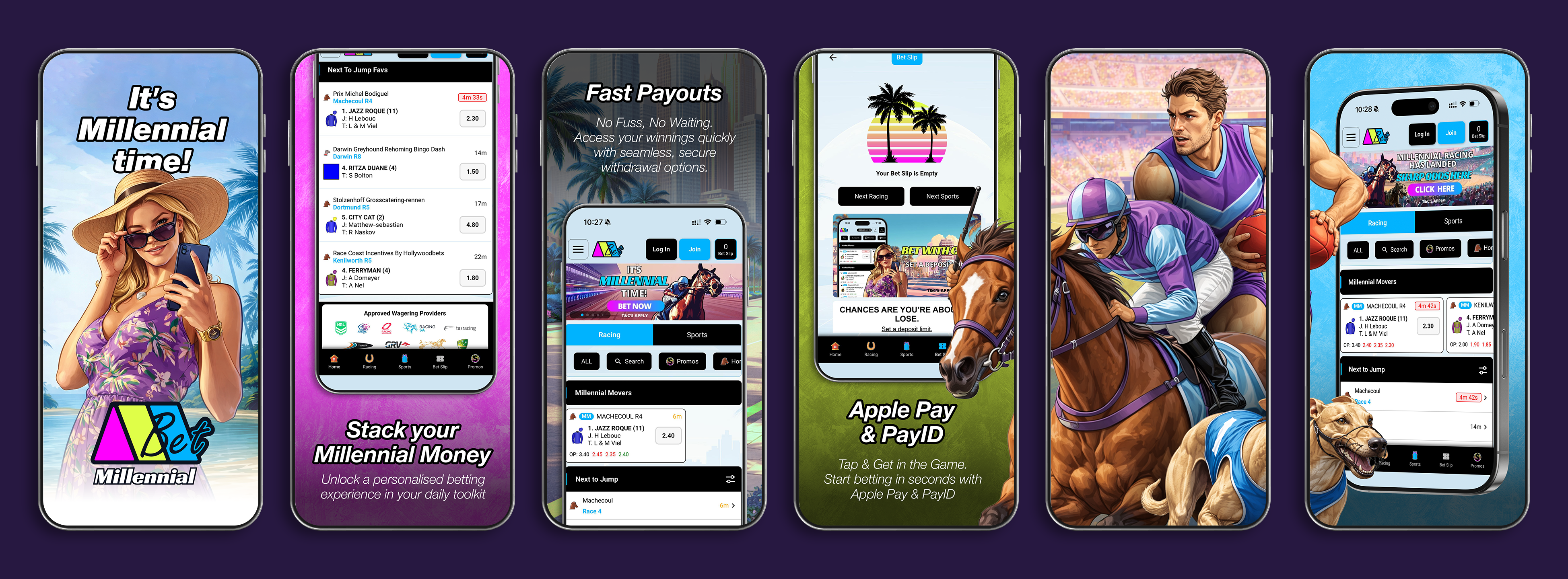Millennial Bet AppStore Images