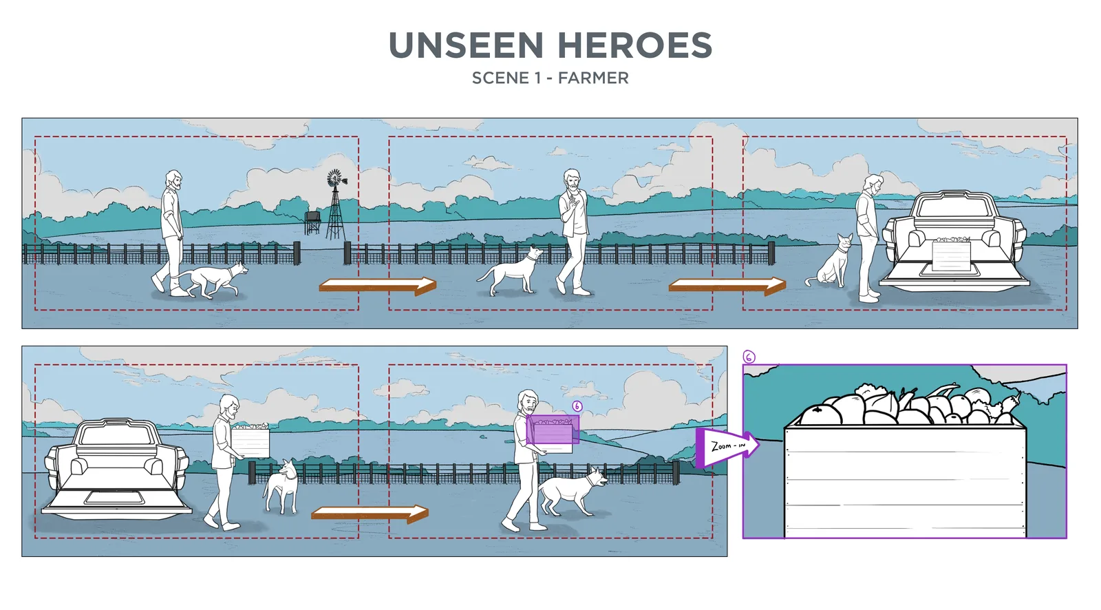 Advance - Unseen Heroes Storyboard 1 - The Farmer