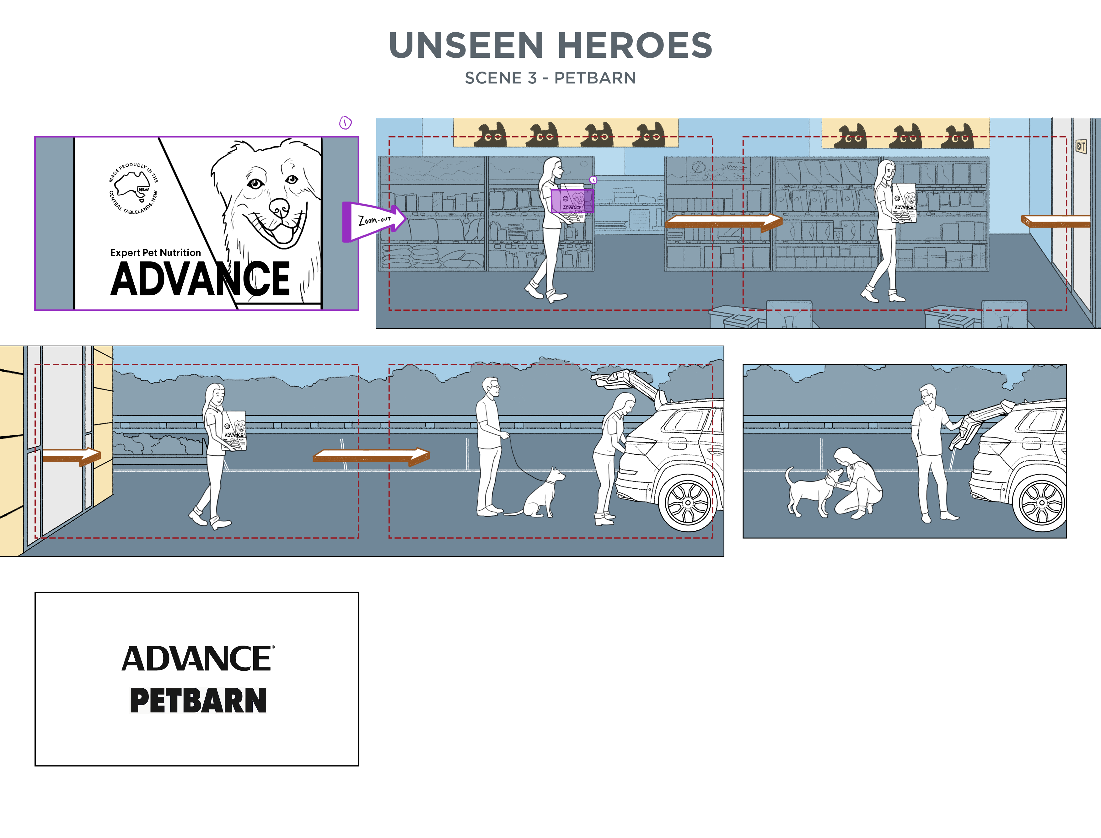 Advance - Unseen Heroes Storyboard 3 - PetBarn